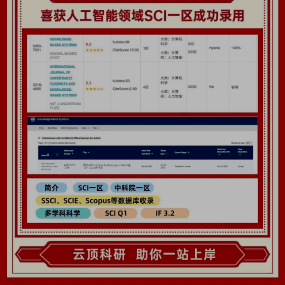 F同学 人工智能领域SCI一区录用
